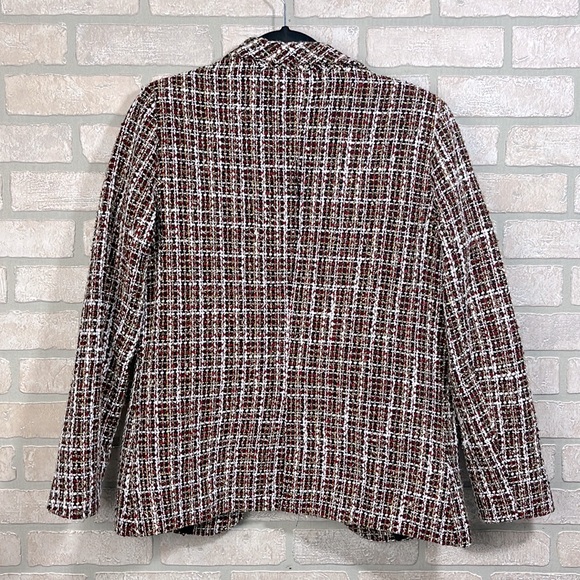 NWT Francesca’s Darla Tweed Plaid Blazer- Size M - Picture 2 of 7